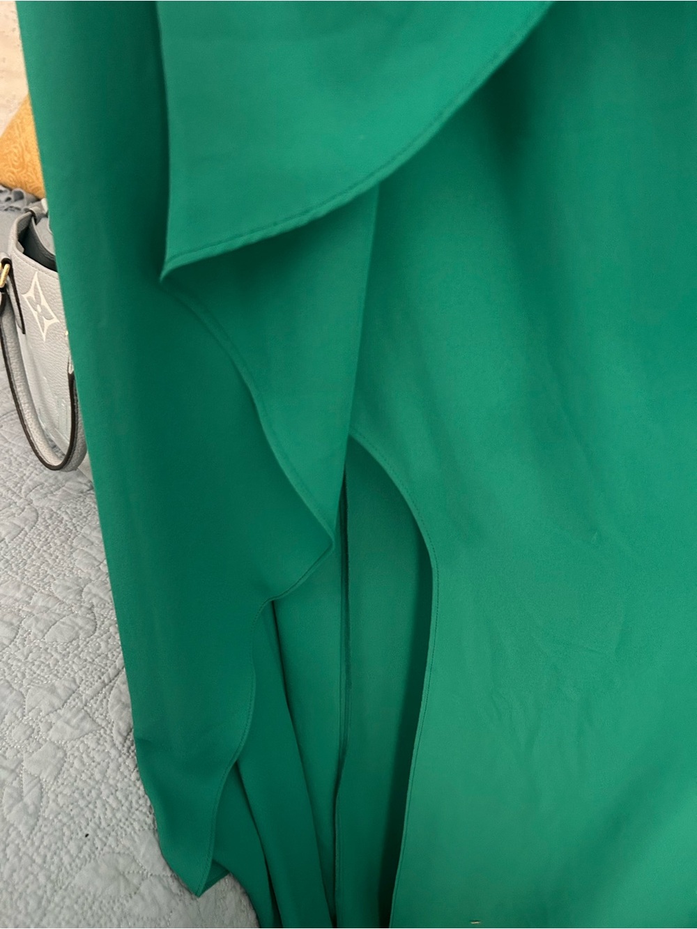Green Cascade Ruffle Maxi - Picture 5 of 6